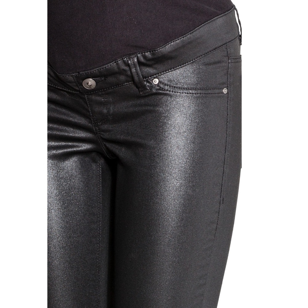 H&M Mama Maternity Faux Leather Skinny Jeans - 14